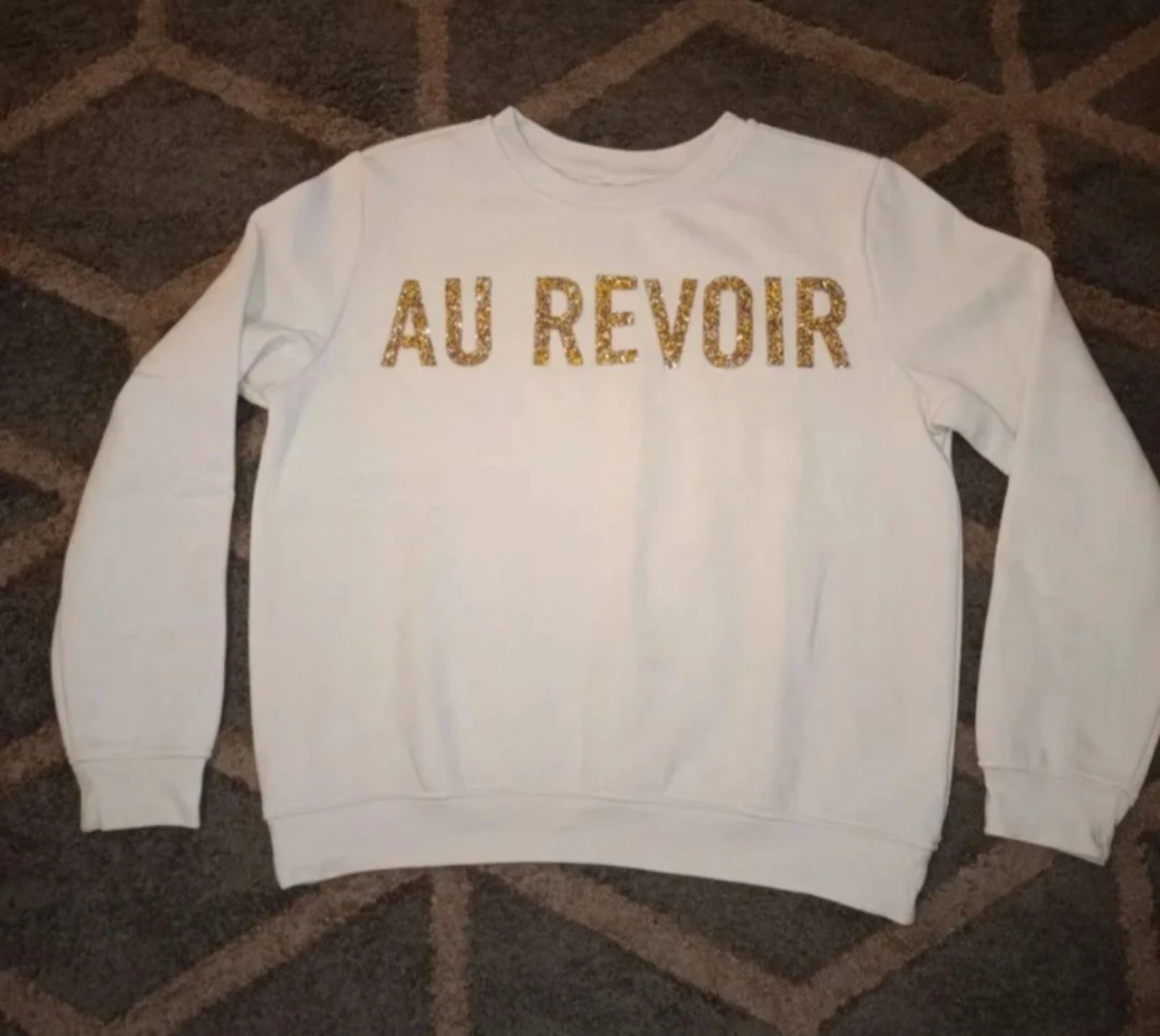 Goud pailletten hoodie maat 36/38 – photo 3